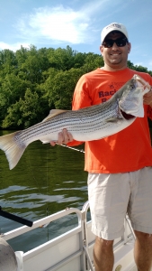 striper fishing charter Smith Mountain Lake